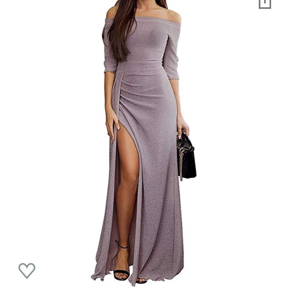 long gown with slit